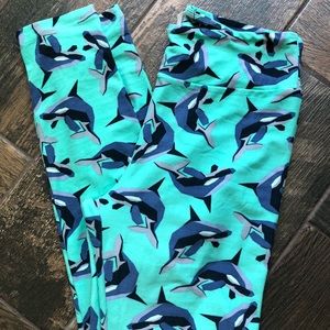 LuLaRoe orca print OS leggings